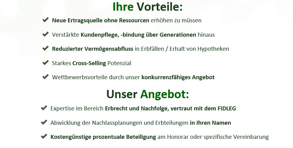 Outsourcing Ihrer Erbrechtsfälle, Erledigung in Ihrem Namen, kostengünstig.